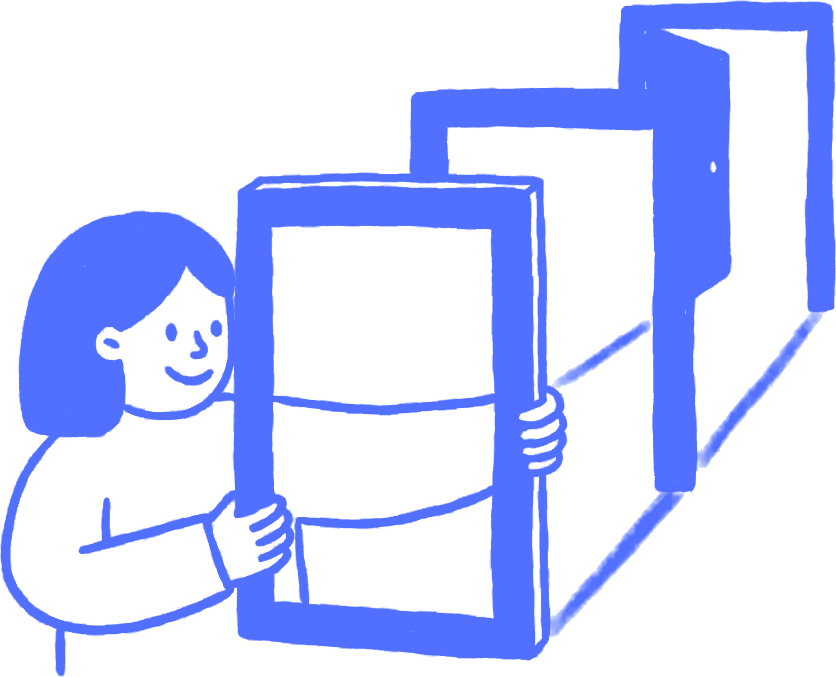 Hand-drawn illustration for Website Design and Conversion