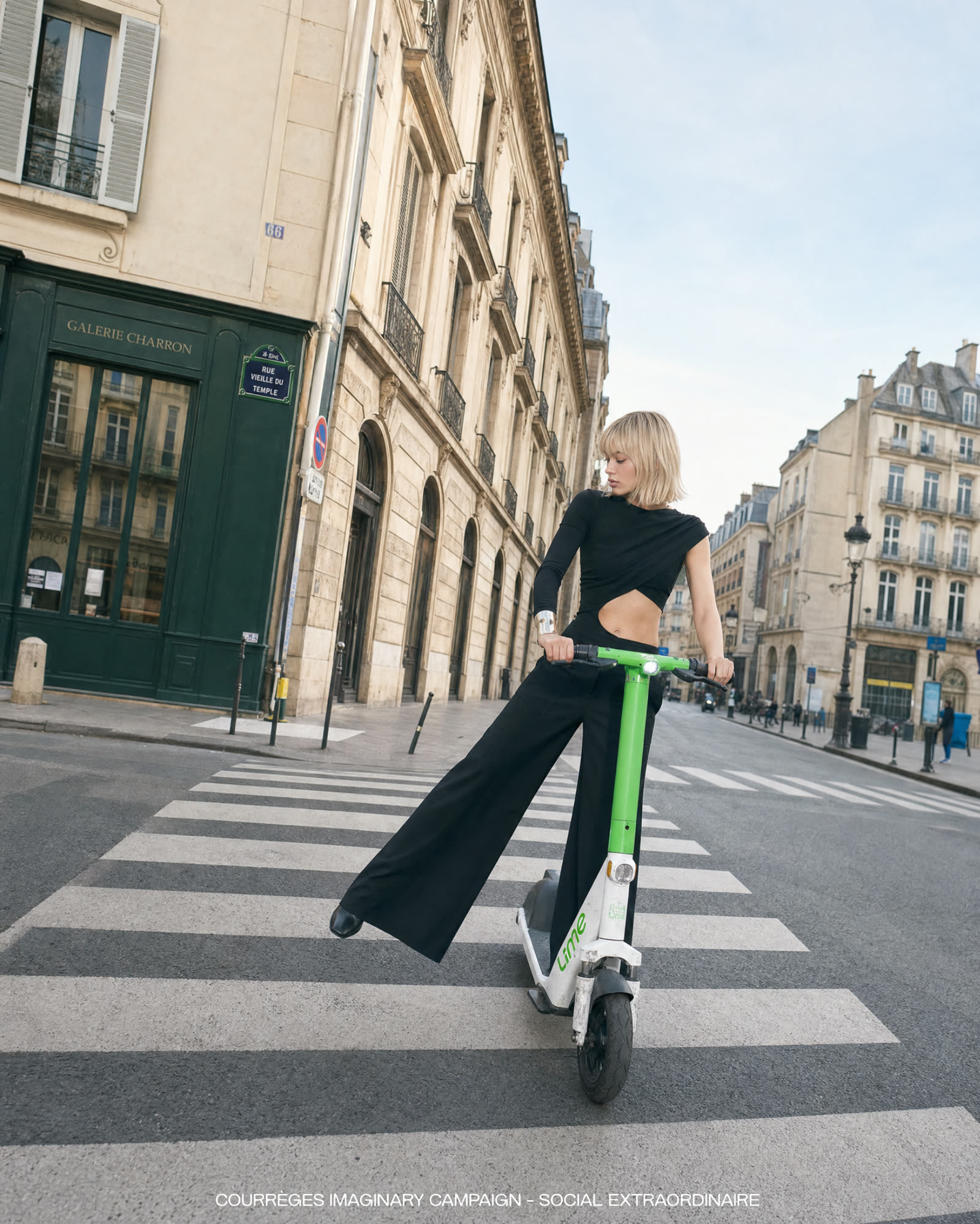 courrèges concept campaign still, movement study