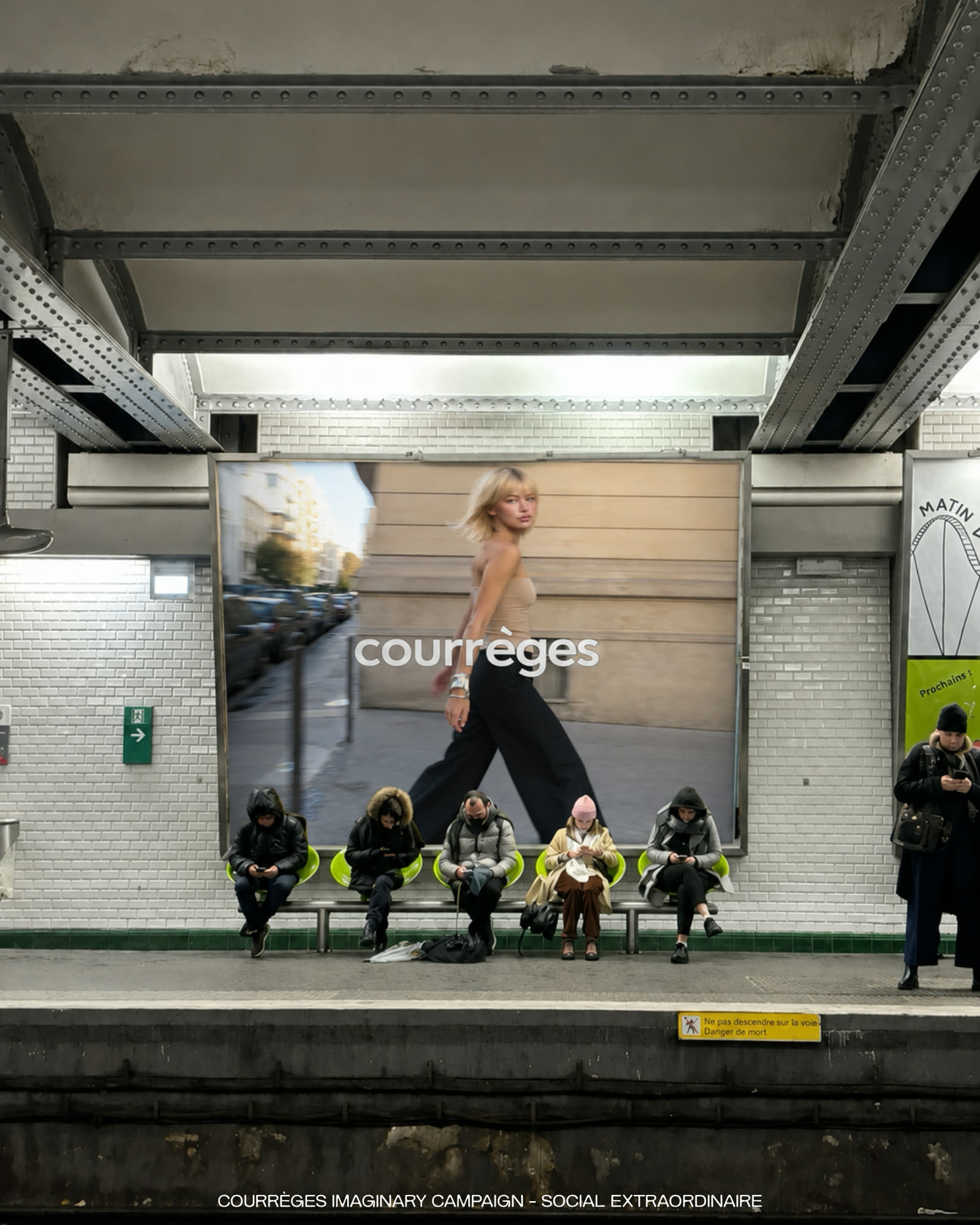 courrèges concept campaign still, closing frame